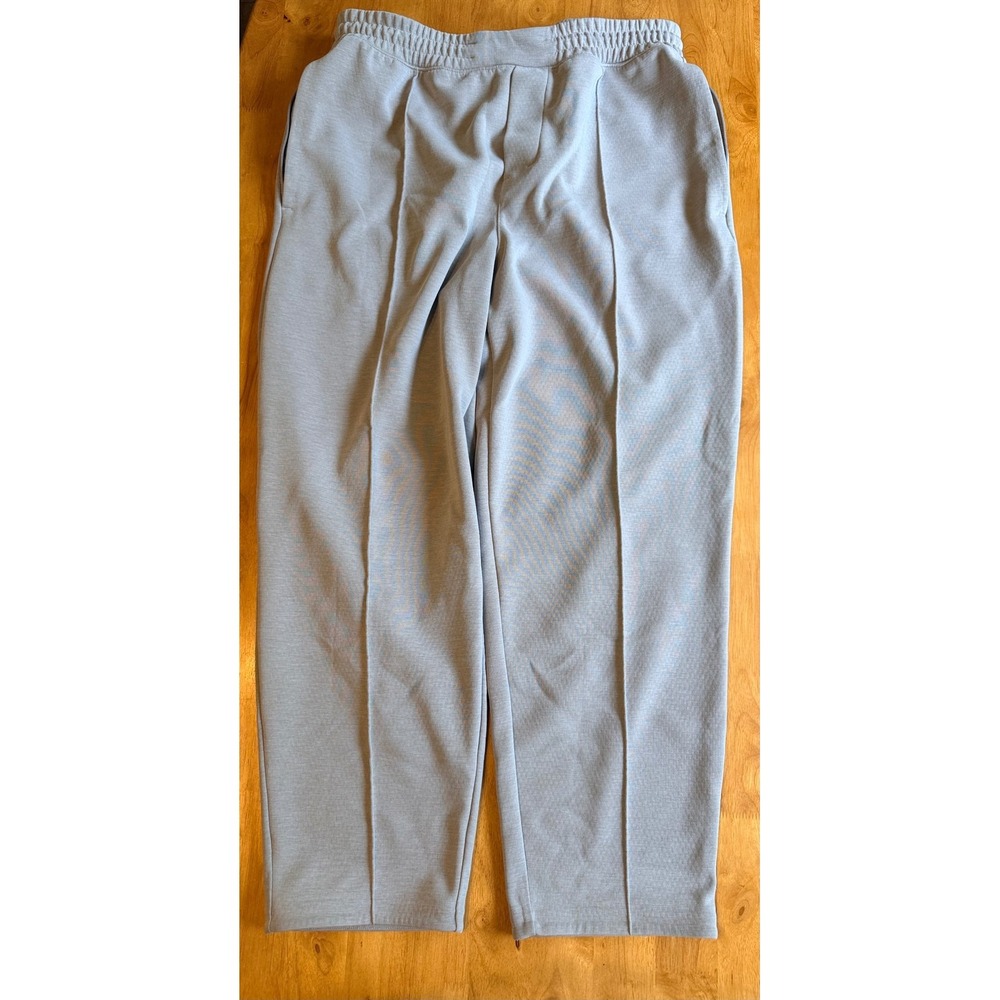 Lululemon Mens Relaxed Fit Tapered Joggers Light Grey Textured Pants